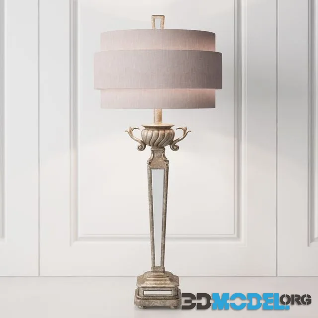 Mirrored Table Lamp