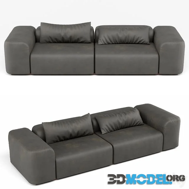 Modern leather sofa