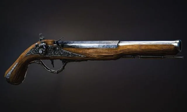 Musket Game-ready low-poly wooden gun (PBR)