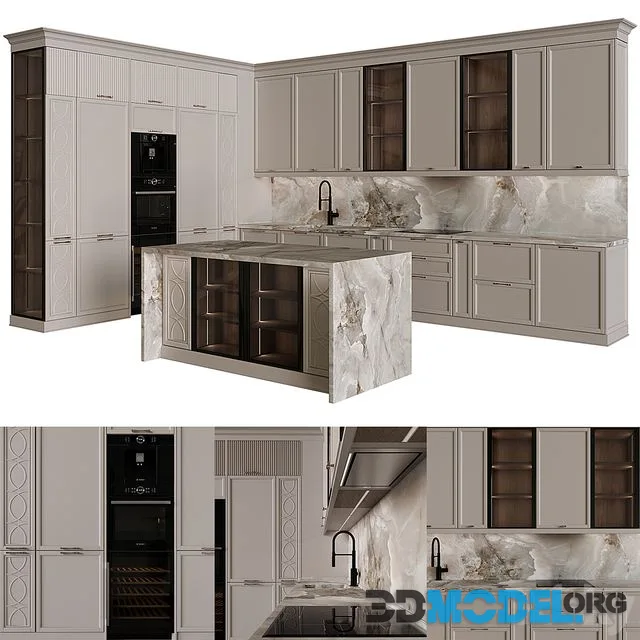 Neoclassical kitchen 40