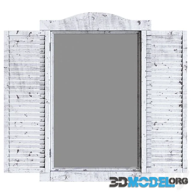 Ocean - White Window Mirror