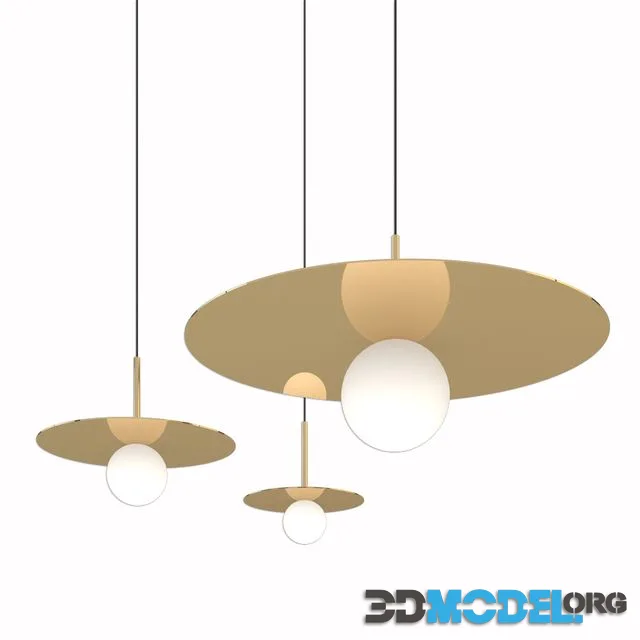 Pablo designs 12 inch rose gold bola pendant