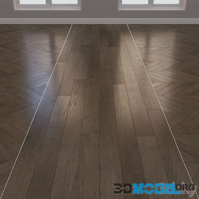 Parquet board Kraft Oak layout Christmas tree, chevron and linear 4
