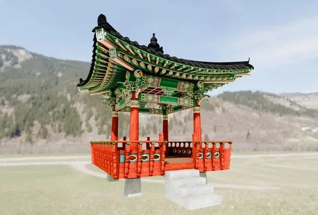 Pavilion Tetragon Low-poly (PBR)