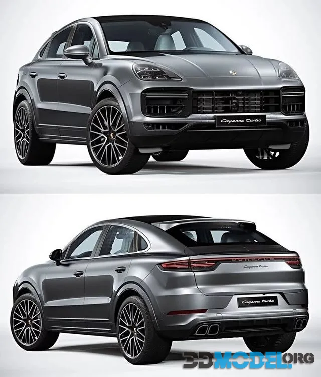 Porsche Cayenne Turbo Coupe 2020 with HQ interior (PBR)