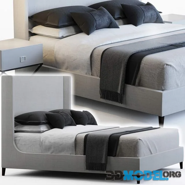 Restoration Hardware RH Grayson Fabric bed