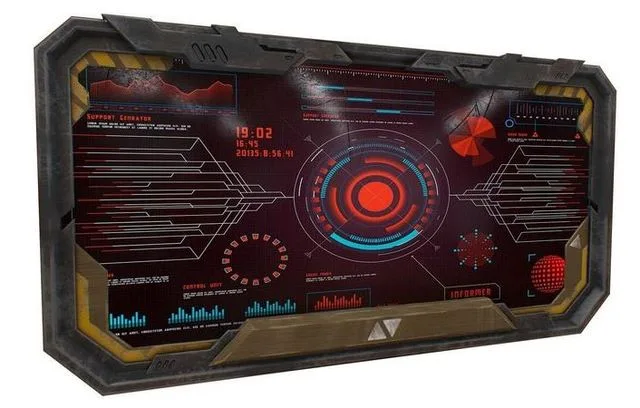 Sci-fi Monitor10 Low-poly
