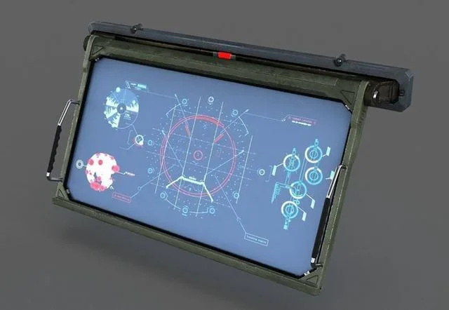 Sci-fi Monitor Low-poly (PBR)