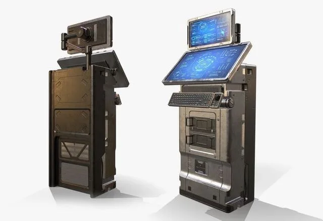 Sci-fi Terminal 5 Low-poly