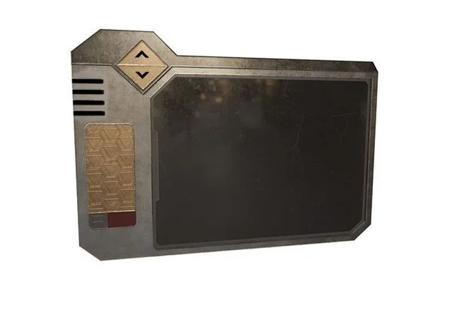 Sci-fi Touchpad 6 Low-poly