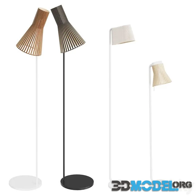 Secto Design Wooden Floor Lamps