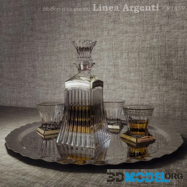 Set for whiskey Linea Argenti CR1859