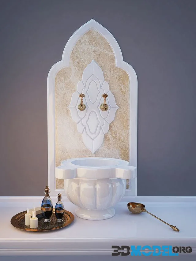 Set for the hammam