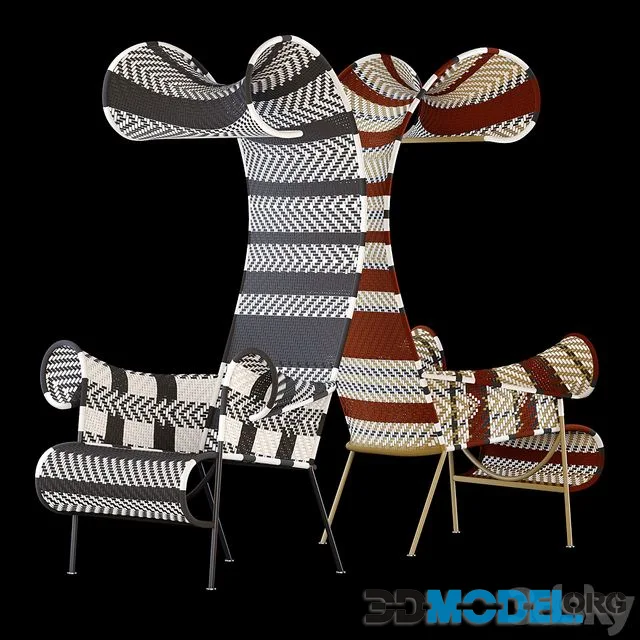 Shadowy armchair by Moroso