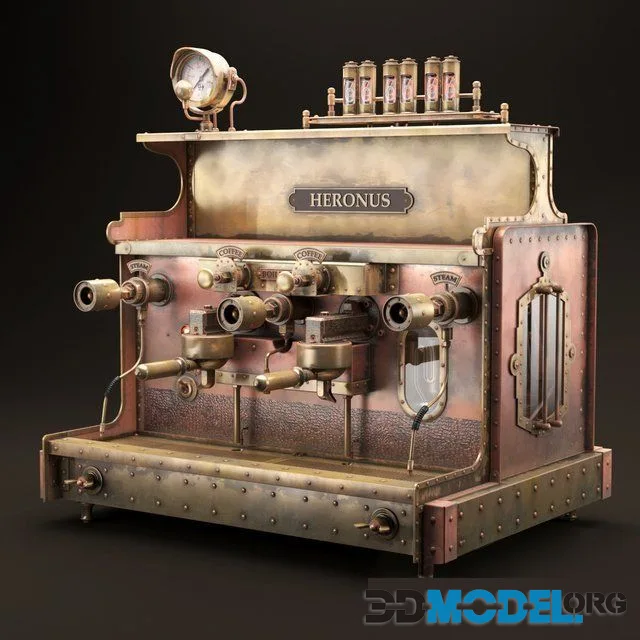 Steampunk coffee machine