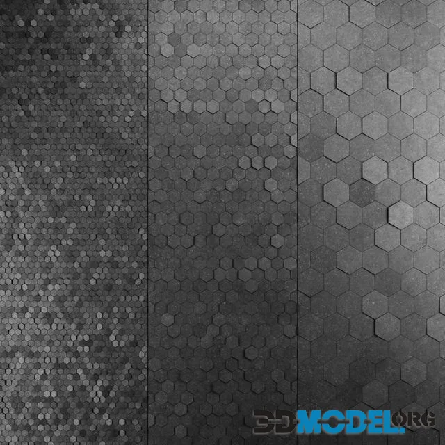 Stone hexagon tiles