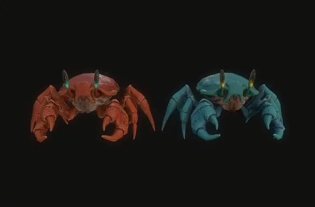 Stylized Crab Low-poly (PBR)