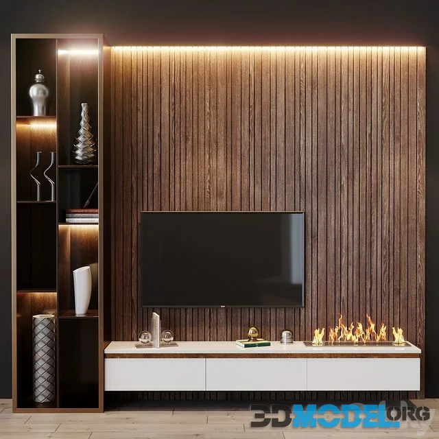 tv set 121 (Dimensions W 3170 x H 2800 x D 400 mm)