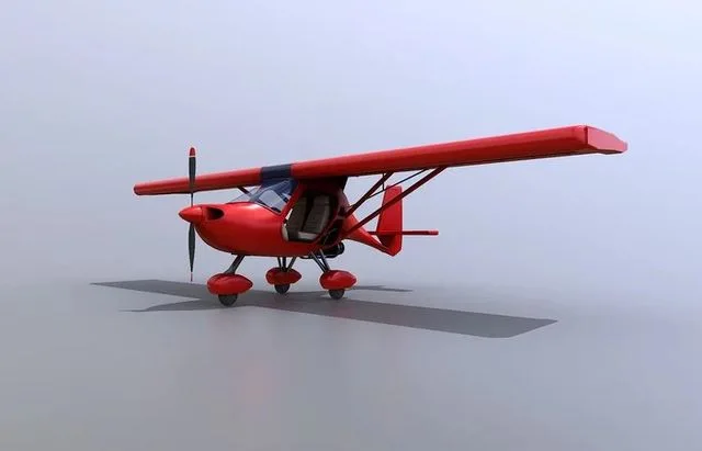Ultralight Aircraft Low-poly (PBR)