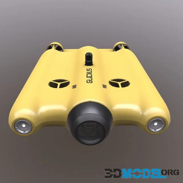 Underwater drone Low-poly (PBR)
