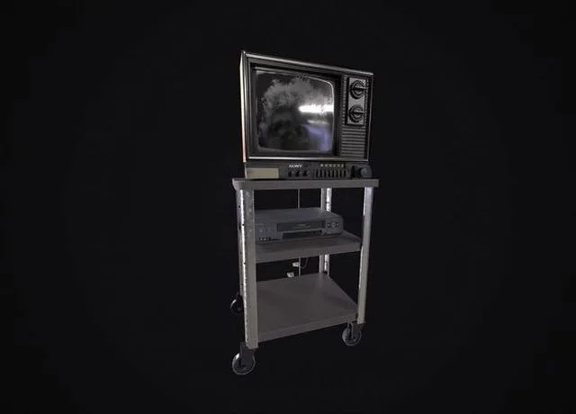 Vintage Television Low-poly (PBR)