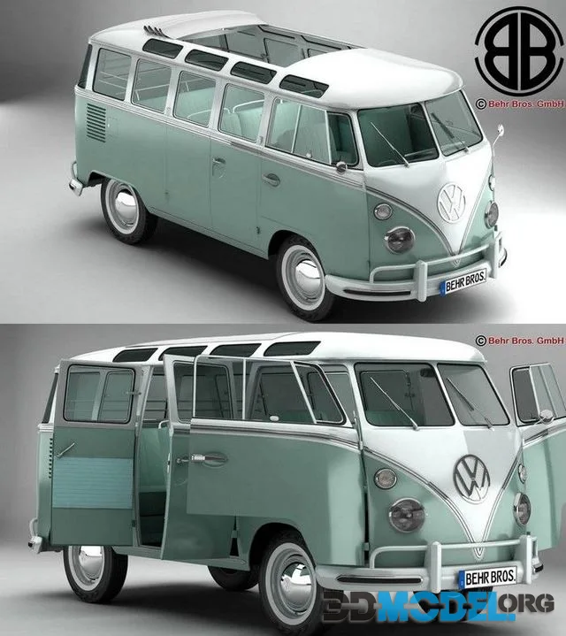 Volkswagen Type 2 T1 Samba 1963 (PBR)