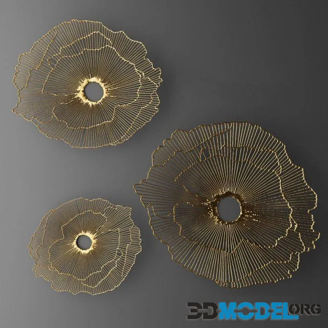 Wall decor futuristic coral.