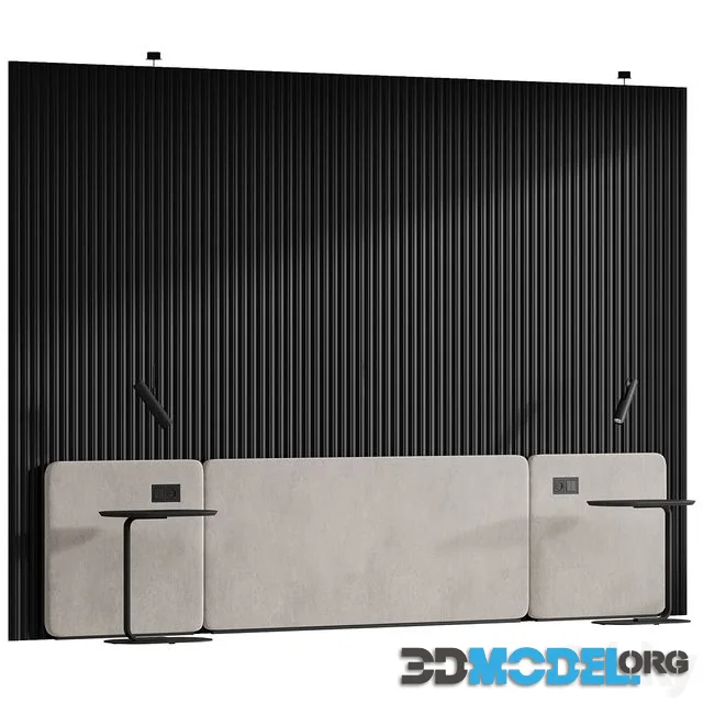 Wall composition. Headboard set