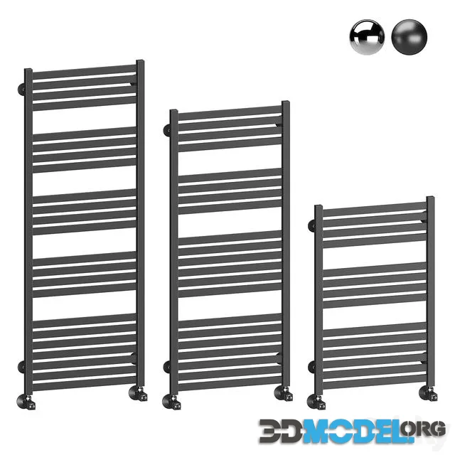 Water heated towel rail Terminus Tuscany
