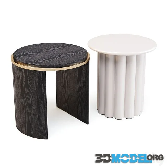 West Elm Bower Step and Hera - Side Tables