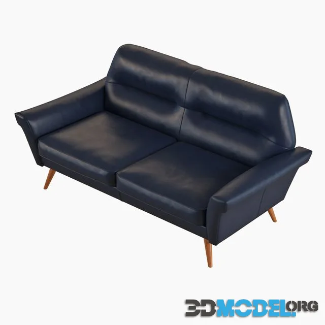 West Elm Denmark Leather Loveseat