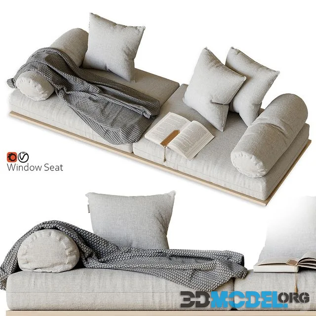 Window seat and cushions