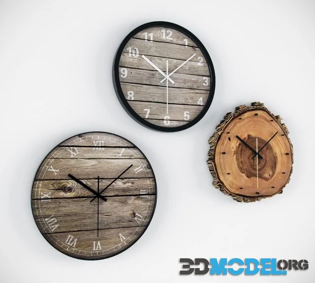 wooden clock