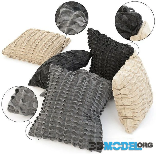 Wool cushions set 2