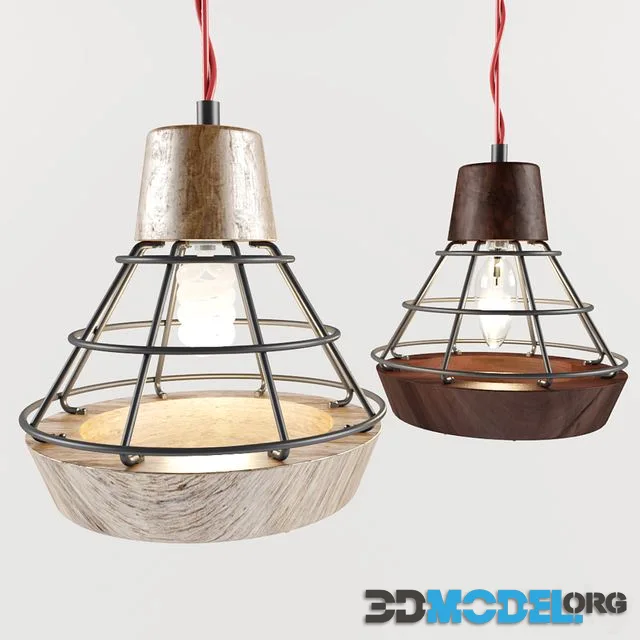 Work Lamp (Bamboo & Mild Steel)