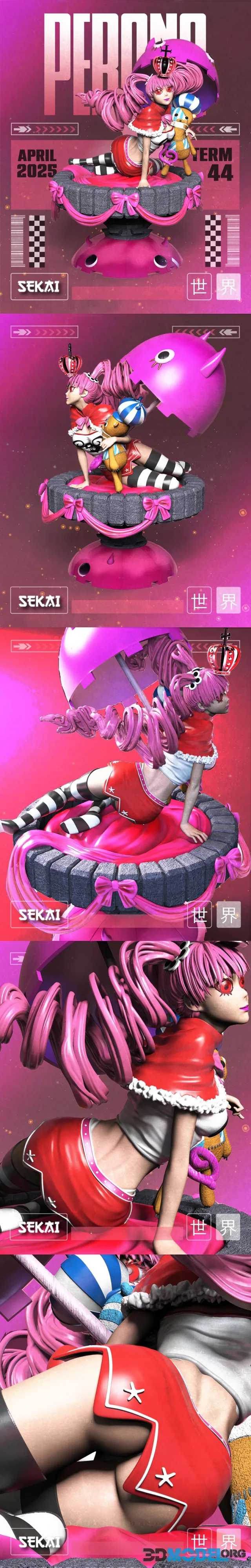 Sekai - Perona - One Piece Statue and Bust – Printable