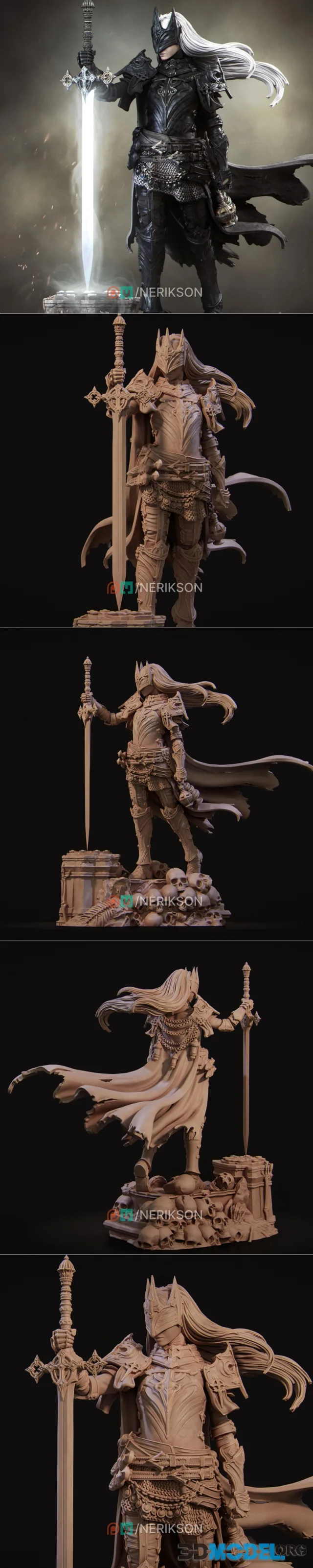 Nerikson - Laenith the Death Domain Cleric – Printable