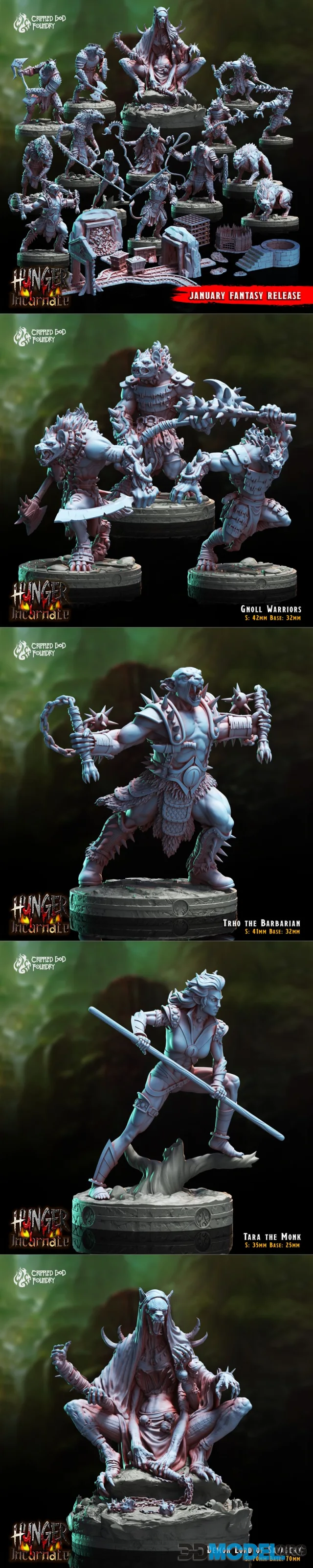 Crippled God Foundry - Hunger Incarnate January 2025 – Printable