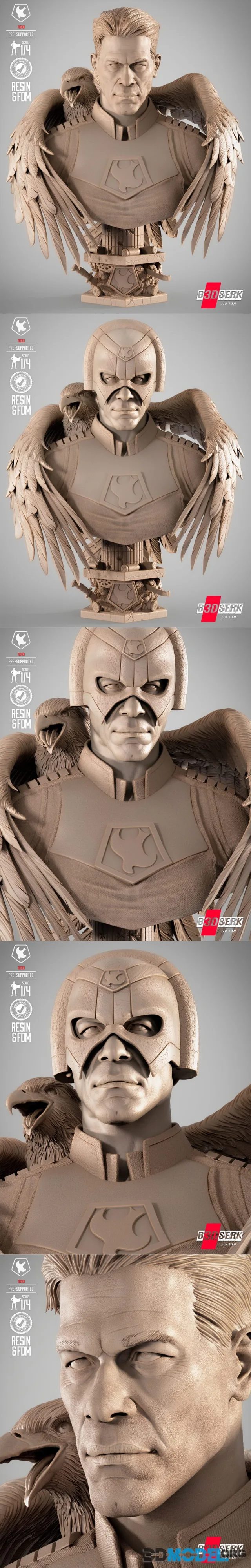 B3DSERK - Peace Maker Portrait Bust – Printable