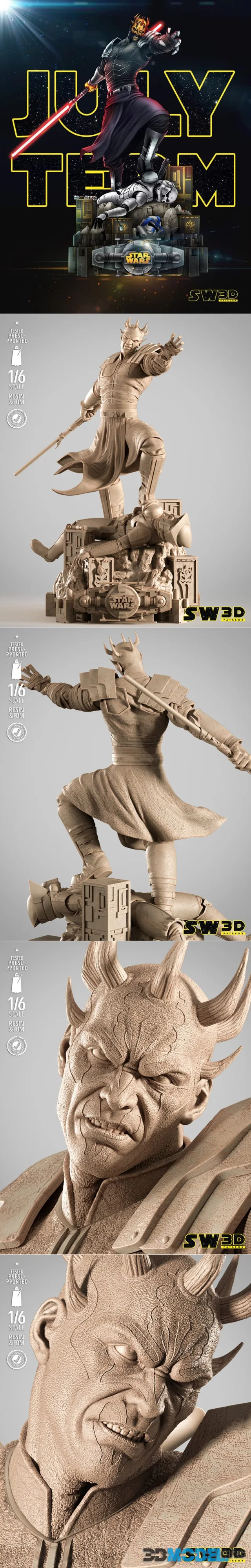 SW3D - Savage Opress Sculpture – Printable