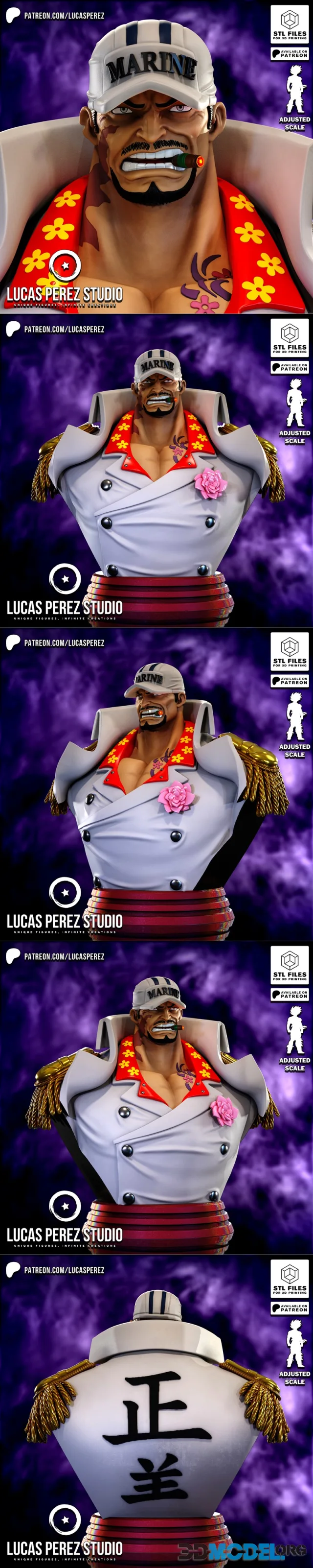 Lucas Perez - Sakazuki Akainu Busto – Printable