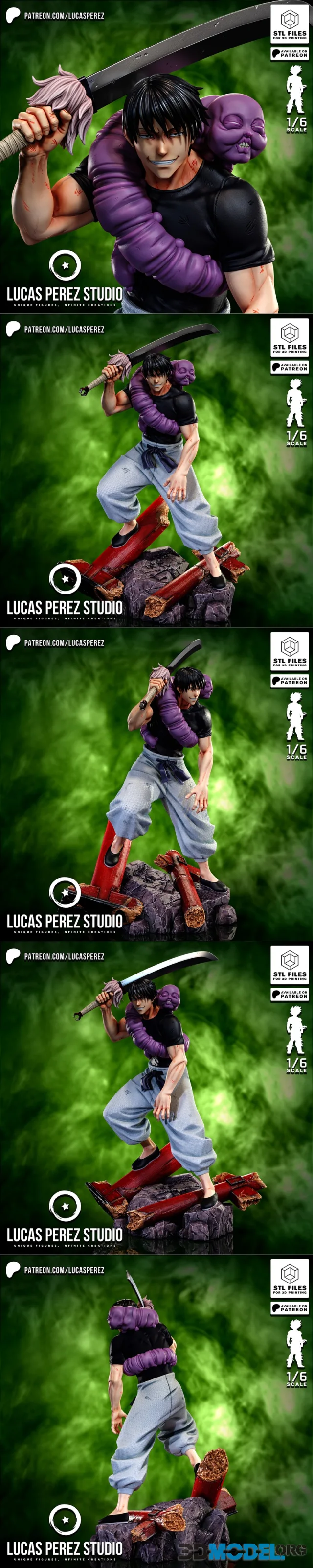 Lucas Perez - Toji Fushiguro - Jujutsu Kaisen – Printable