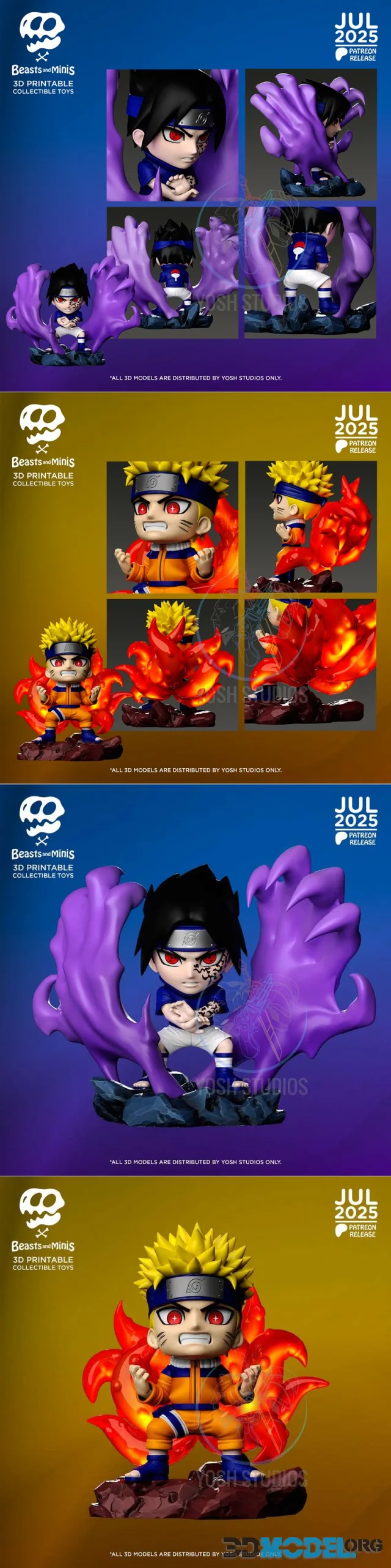 Yosh Studios – Beasts and Minis July 2025 – Printable