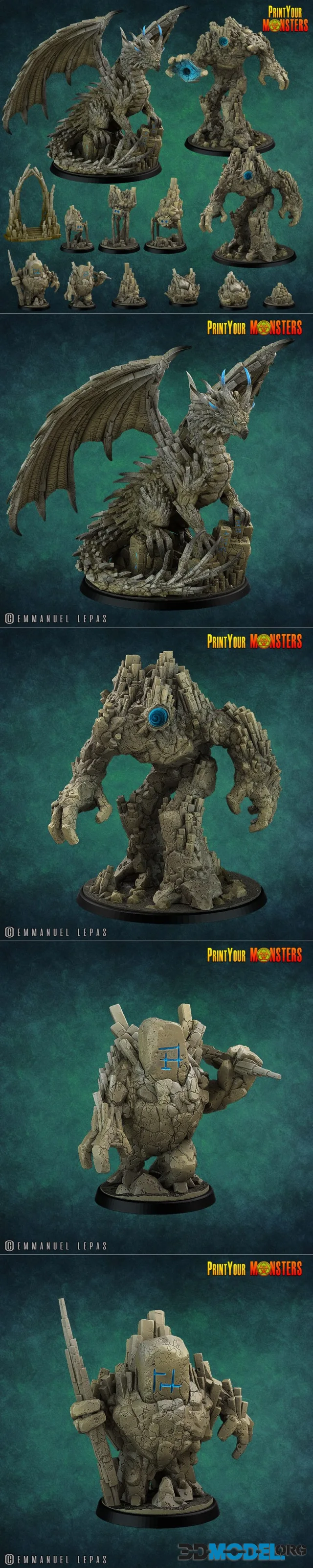 Print Your Monsters - Vol.03 - Basalts Pack – Printable
