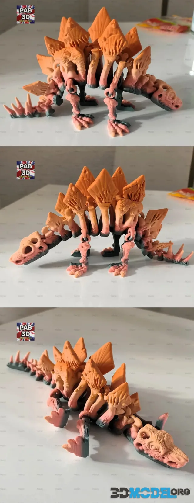 Articulated flexi dinosaur – Printable