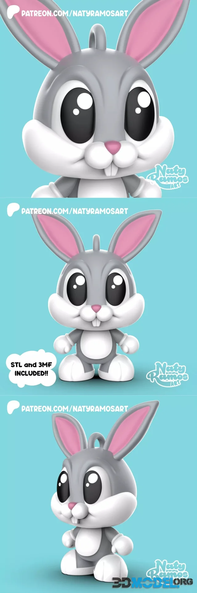 Bugs Bunny Kawaii – Printable