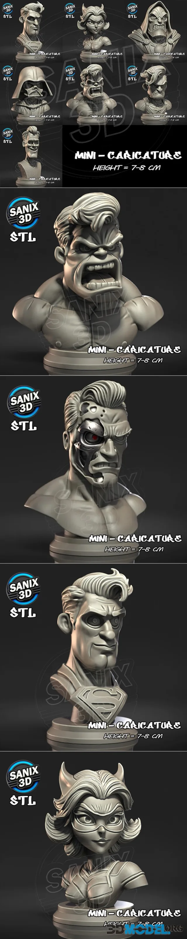 Sanix - Minis - Pack 1 (July 2025) – Printable