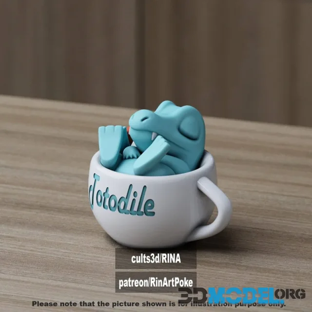 Totodile chill cup – Printable