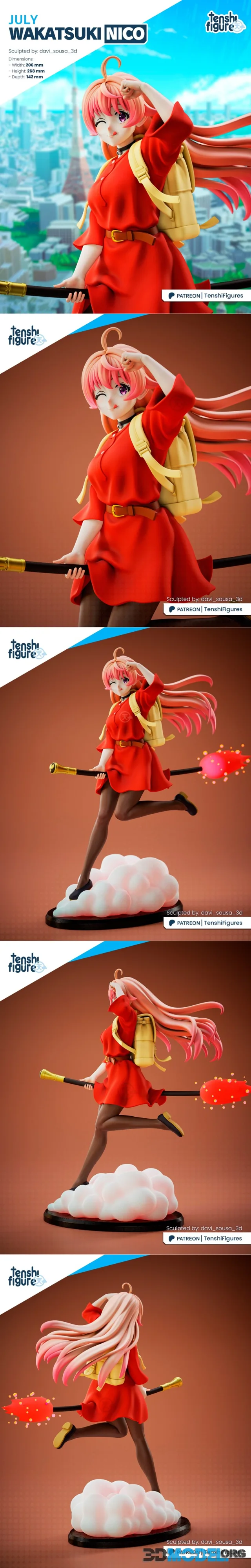 Tenshi Figures - WItch Watch - Nico Wakatsuki – Printable