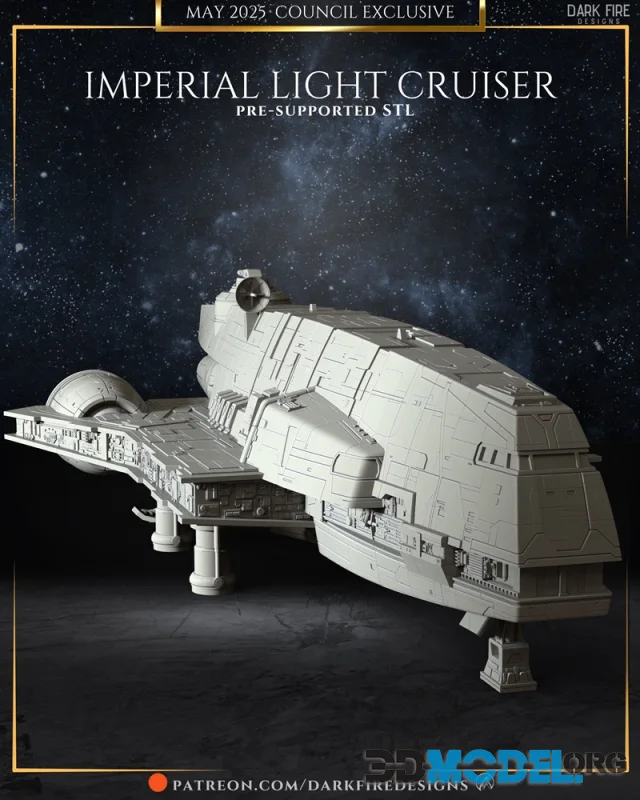 Dark Fire Designs - Imperial Light Cruiser – Printable